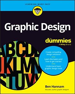 Couverture cartonnée Graphic Design For Dummies de Hannam Ben