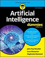 Couverture cartonnée Artificial Intelligence For Dummies de John Paul Mueller, Massaron Luca, Diamond Stephanie