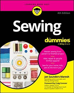 Couverture cartonnée Sewing For Dummies de Saunders Maresh Jan