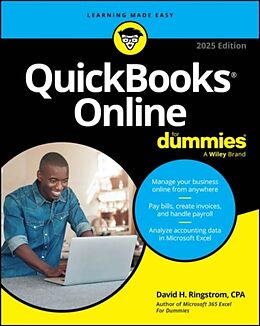 Couverture cartonnée QuickBooks Online For Dummies, 2025 Edition de David H. Ringstrom