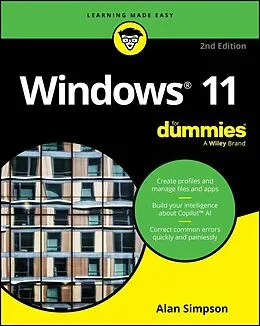 E-Book (epub) Windows 11 For Dummies, 2nd Edition von Alan Simpson