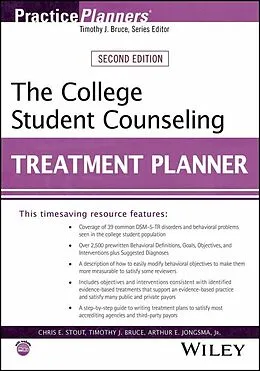 E-Book (pdf) The College Student Counseling Treatment Planner von Chris E. Stout, Timothy J. Bruce, Arthur E. Jongsma