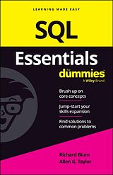 Couverture cartonnée SQL Essentials For Dummies de Blum Richard, Taylor Allen G.