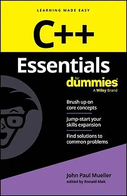 E-Book (pdf) C++ Essentials For Dummies von John Paul Mueller