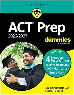 E-Book (pdf) ACT Prep 2026/2027 For Dummies von Lisa Zimmer Hatch, Scott A. Hatch