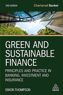 Couverture cartonnée Green and Sustainable Finance de Simon Thompson