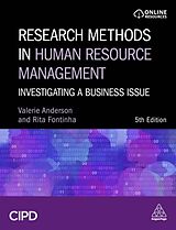 Couverture cartonnée Research Methods in Human Resource Management de Rita Fontinha, Valerie Anderson