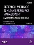 E-Book (epub) Research Methods in Human Resource Management von Valerie Anderson, Rita Fontinha