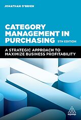 Couverture cartonnée Category Management in Purchasing de Jonathan O'Brien