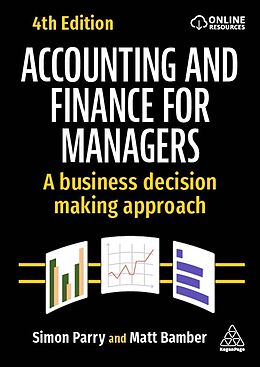 Couverture cartonnée Accounting and Finance for Managers de Bamber Matt, Parry Simon