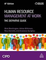 Couverture cartonnée Human Resource Management at Work de Marchington Mick, Adrian Wilkinson, Rory Donnelly