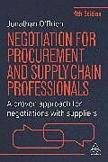 Couverture cartonnée Negotiation for Procurement and Supply Chain Professionals de O'Brien Jonathan