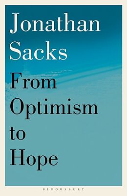 Poche format B From Optimism to Hope de Jonathan Sacks