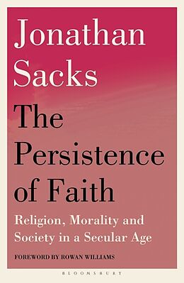 Couverture cartonnée The Persistence of Faith de Jonathan Sacks