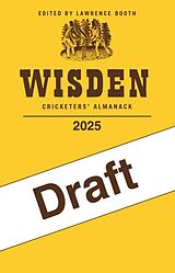 Couverture cartonnée Wisden Cricketers' Almanack 2025 de Lawrence Booth