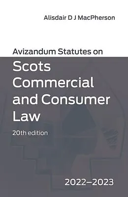 E-Book (epub) Avizandum Statutes on Scots Commercial and Consumer Law von 