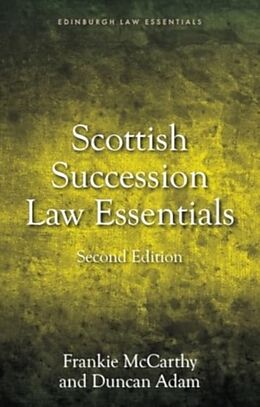 Livre Relié Succession Law Essentials de Frankie Mccarthy, Duncan Adam