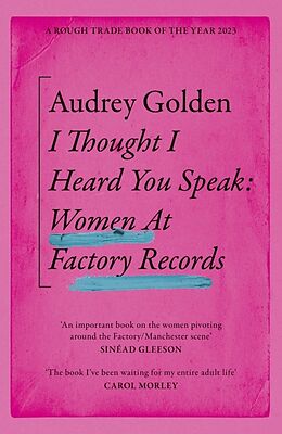 Couverture cartonnée I Thought I Heard You Speak de Audrey Golden