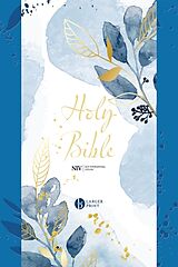 Couverture cartonnée NIV Larger Print Blue Soft-tone Bible with Zip de New International Version