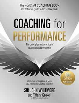 Couverture cartonnée Coaching for Performance, 6th edition de John Whitmore, Tiffany Gaskell