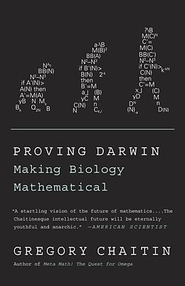 Kartonierter Einband Proving Darwin von Gregory Chaitin
