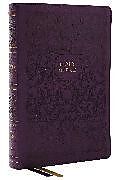 Couverture en cuir KJV Holy Bible with 73,000 Center-Column Cross References, Purple Leathersoft, Red Letter, Comfort Print: King James Version de Thomas Nelson