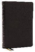 Couverture en cuir KJV Holy Bible with 73,000 Center-Column Cross References, Black Genuine Leather, Red Letter, Comfort Print (Thumb Indexed): King James Version de Thomas Nelson