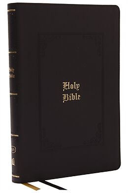 Couverture en cuir KJV Holy Bible: Giant Print Thinline Bible, Black Leathersoft, Red Letter, Comfort Print: King James Version (Vintage Series) de Thomas Nelson