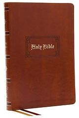 Couverture en cuir KJV Holy Bible: Giant Print Thinline Bible, Tan Leathersoft, Red Letter, Comfort Print: King James Version (Vintage Series) de Thomas Nelson