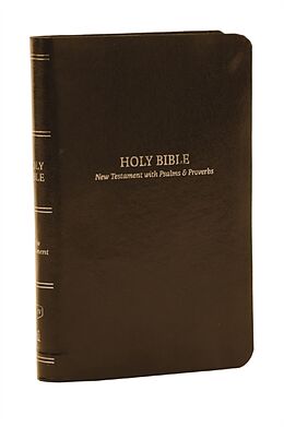 Couverture cartonnée KJV Holy Bible: Pocket New Testament with Psalms and Proverbs, Brown Leatherflex, Red Letter, Comfort Print: King James Version de Thomas Nelson