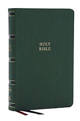 Couverture en cuir NKJV, Single-Column Reference Bible, Verse-by-verse, Green Leathersoft, Red Letter, Comfort Print (Thumb Indexed) de Thomas Nelson