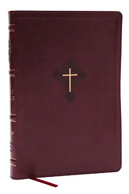 Couverture en cuir RSV2CE, Thinline Large Print Catholic Bible, Crimson Leathersoft, Comfort Print de Catholic Bible Press