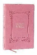 Leder-Einband KJV Holy Bible: Large Print with 53,000 Center-Column Cross References, Pink Leathersoft, Red Letter, Comfort Print (Thumb Indexed): King James Version von Thomas Nelson