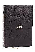 Couverture en cuir NKJV Bible: Personal Size Giant Print, Black Leathersoft, Holy Bible, Red Letter, Comfort Print: New King James Version de 