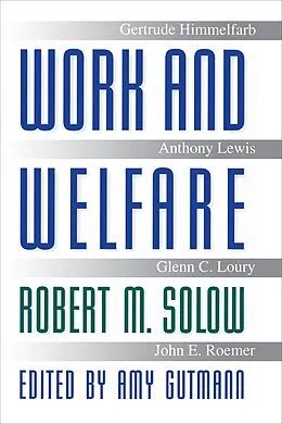 ePUB Work and Welfare von Robert M. Solow