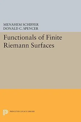 E-Book (pdf) Functionals of Finite Riemann Surfaces von Menahem Schiffer, Donald Clayton Spencer