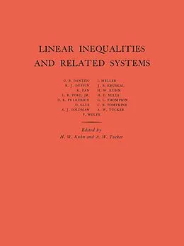 E-Book (pdf) Linear Inequalities and Related Systems von Harold W. Kuhn, Albert William Tucker
