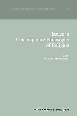 Livre Relié Issues in Contemporary Philosophy of Religion de 