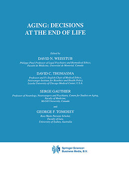 Livre Relié Aging: Decisions at the End of Life de 