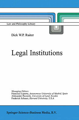 Fester Einband Legal Institutions von D. W. Ruiter