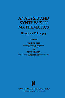 Kartonierter Einband Analysis and Synthesis in Mathematics von 