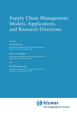 Livre Relié Supply Chain Management: Models, Applications, and Research Directions de 