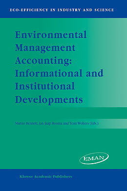 Livre Relié Environmental Management Accounting: Informational and Institutional Developments de 