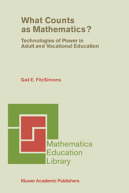 Livre Relié What Counts as Mathematics? de Gail E. Fitzsimons