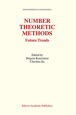 Livre Relié Number Theoretic Methods de 