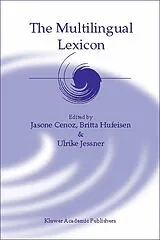 Fester Einband The Multilingual Lexicon von j hufeisen, b Cenoz