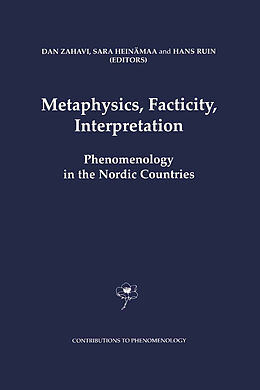 Livre Relié Metaphysics, Facticity, Interpretation de 