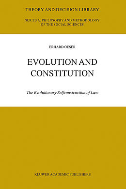 Livre Relié Evolution and Constitution de Erhard Oeser