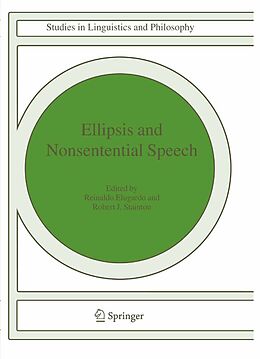 eBook (pdf) Ellipsis and Nonsentential Speech de 