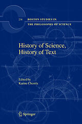 Livre Relié History of Science, History of Text de Karine Chemla